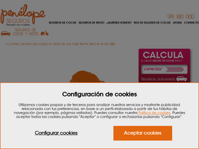 'penelopeseguros.com' screenshot