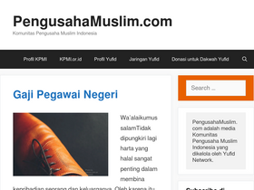 'pengusahamuslim.com' screenshot