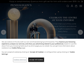 'penhaligons.com' screenshot