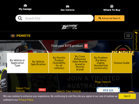 'penriteoil.com.au' screenshot