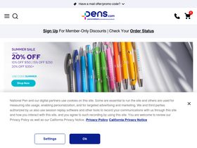 'pens.com' screenshot