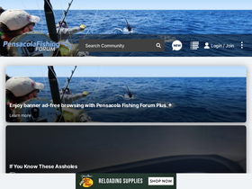 'pensacolafishingforum.com' screenshot