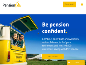 'pensionbee.com' screenshot