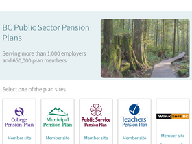 'pensionsbc.ca' screenshot