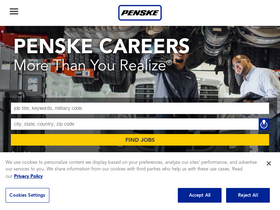 'penske.jobs' screenshot