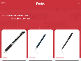 'pentel.com' screenshot