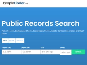 'peoplefinder.com' screenshot
