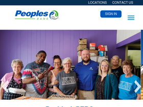'peoplesbancorp.com' screenshot