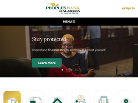 'peoplesbankal.com' screenshot