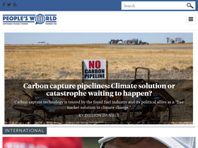 'peoplesworld.org' screenshot