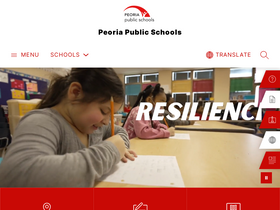 'peoriapublicschools.org' screenshot