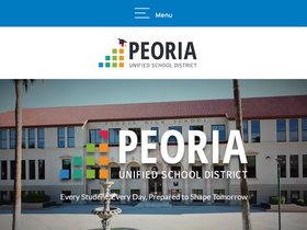 'peoriaunified.org' screenshot