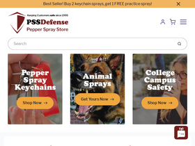 'pepper-spray-store.com' screenshot