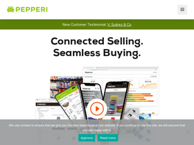 'pepperi.com' screenshot