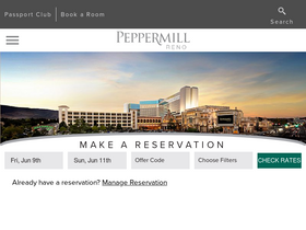 'peppermillreno.com' screenshot