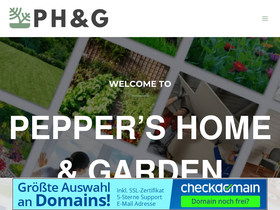 'peppershomeandgarden.com' screenshot