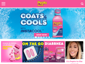 'pepto-bismol.com' screenshot