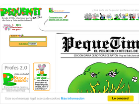 'pequenet.com' screenshot