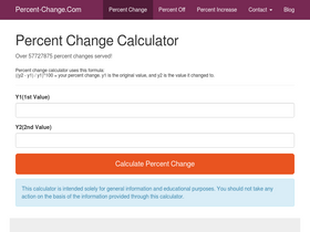 'percent-change.com' screenshot
