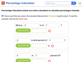 'percentage-calculator.net' screenshot