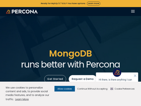 'percona.com' screenshot