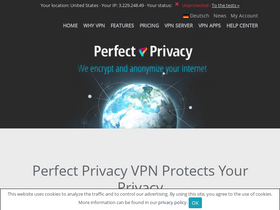 'perfect-privacy.com' screenshot
