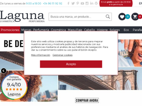 'perfumeriaslaguna.com' screenshot
