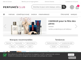 'perfumesclub.fr' screenshot