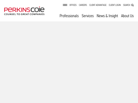 'perkinscoie.com' screenshot
