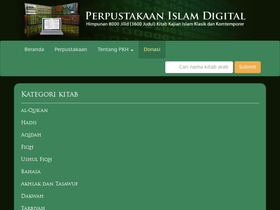 'perpustakaanislamdigital.com' screenshot