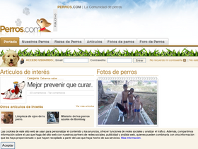 'perros.com' screenshot