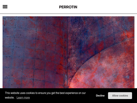 'perrotin.com' screenshot