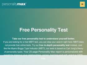 'personalitymax.com' screenshot