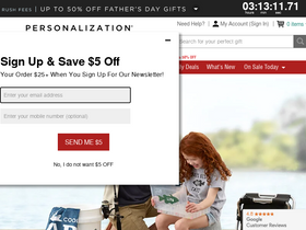 'personalizationmall.com' screenshot