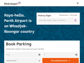 'perthairport.com.au' screenshot