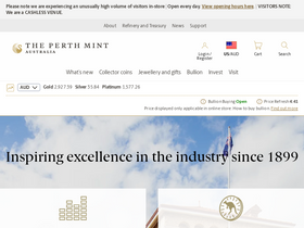 'perthmint.com' screenshot