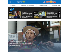 'peru21.pe' screenshot