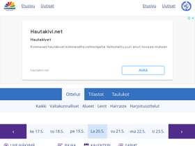 'pesistulokset.fi' screenshot