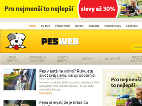 'pesweb.cz' screenshot