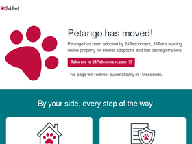 'petango.com' screenshot