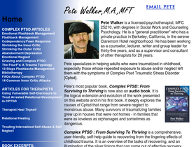 'pete-walker.com' screenshot