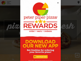 'peterpiperpizza.com' screenshot