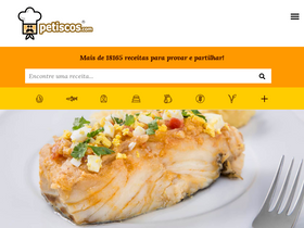 'petiscos.com' screenshot