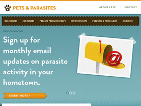 'petsandparasites.org' screenshot