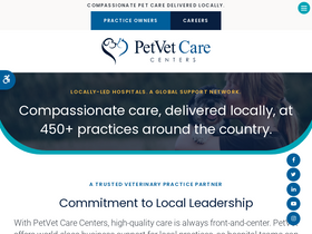'petvetcarecenters.com' screenshot