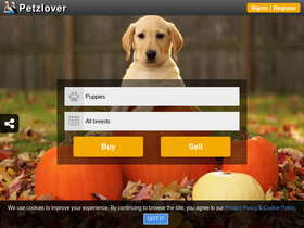 'petzlover.com' screenshot