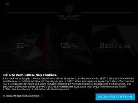 'peugeot-motocycles.fr' screenshot