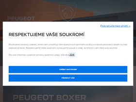 'peugeot.cz' screenshot