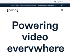 'pexip.com' screenshot