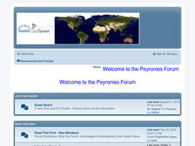 'peyroniesforum.net' screenshot